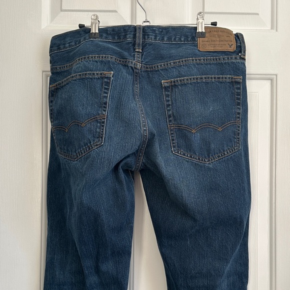 American Eagle Outfitters Men's Dark Blue Straight Jeans - 34/30 - Picture 6 of 10